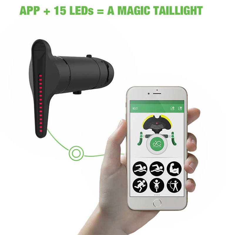 Bicycle And Motorcycle Electric Car Remote Control Tail Light Diy Picture Amazing Intelligent Steering | Спорт и развлечения