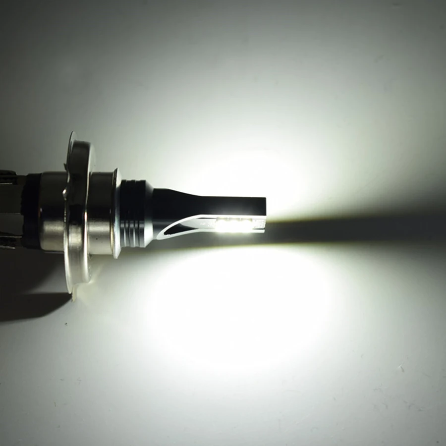 

2pcs H4 9003 HB2 Motorcycle Hi/Lo Beam Headlight DRL Fog Lamp Driving Light Bulb 60W White 6000K 12-LED 12V-24V