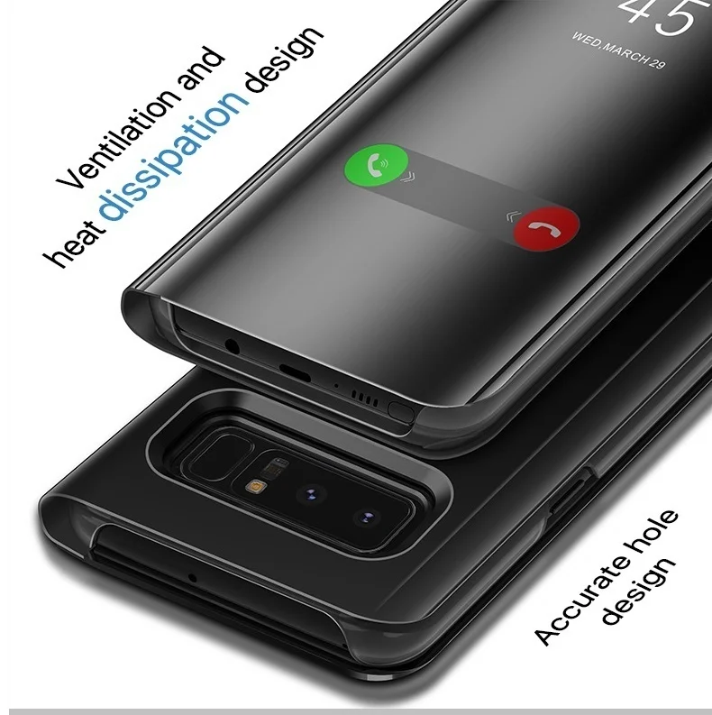 Чехол книжка KISSCASE Smart Mirror для Huawei P P30 P20 Plus P10 P9 P8 Lite 2017 Nova 3i 4 Y5 Y6 Y7 Y9 2Lite|Чехлы-книжки| |