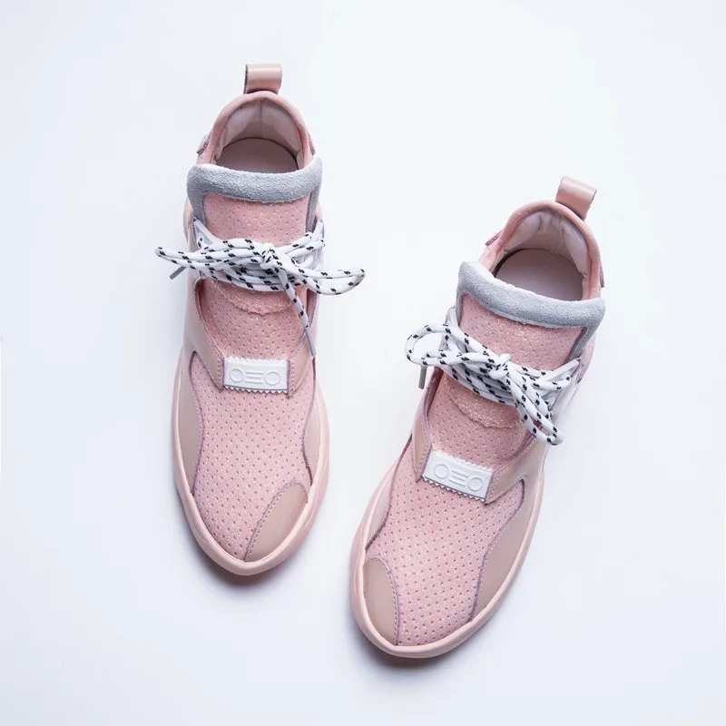 Женские кроссовки на плоской платформе Новинка 2019 года женская повседневная