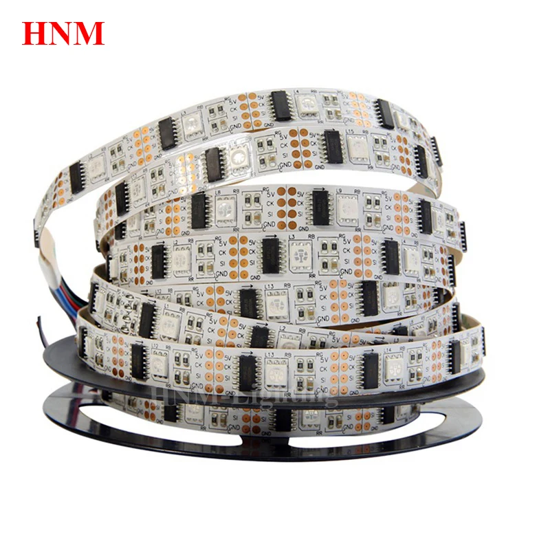5M 32 светодиодный s/м цифровой RGB пикселей WS2801 полосы светильник 5050 SMD адресуемых