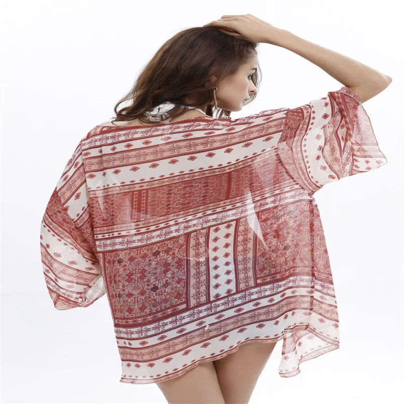 Стильная женская одежда купальник летняя пляжная с рукавом три четверти бикини