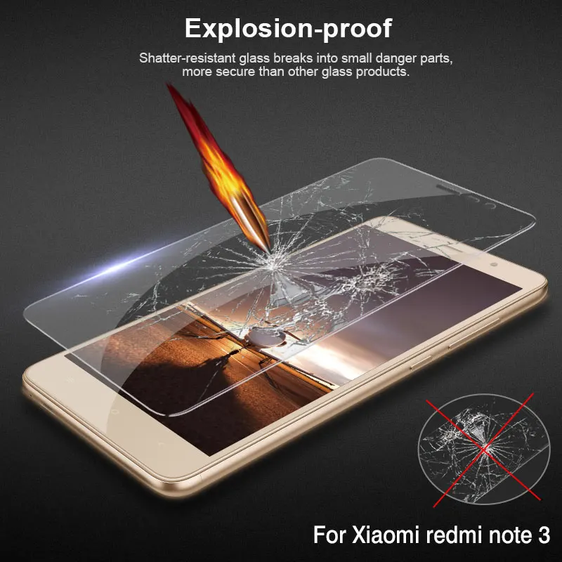 Для Xiaomi Redmi Note 3 Pro закаленное стекло Передняя пленка протектор экрана 5 дюймов для