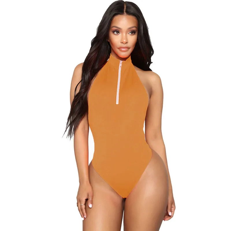 Цельный купальник на молнии для женщин Maillot De Bain Femme монокини бикини-боди