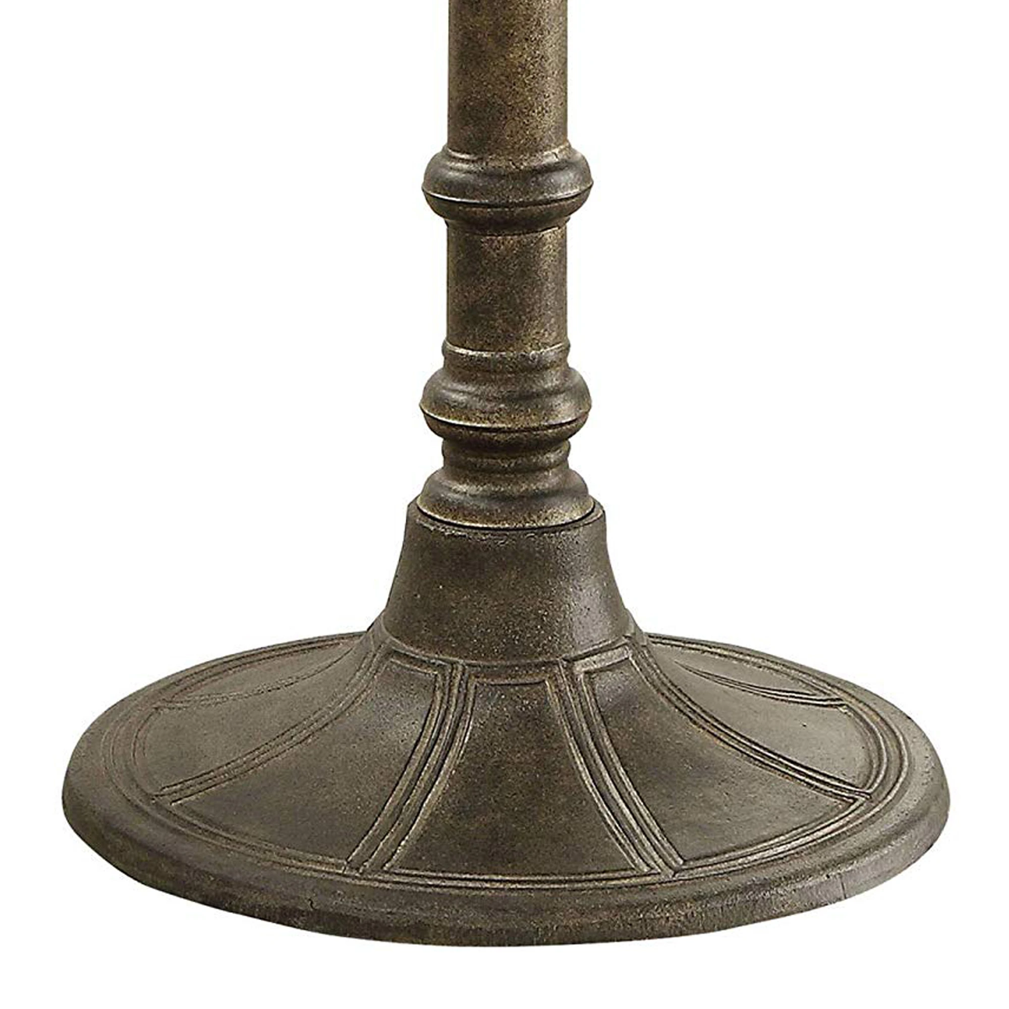 Round Transitional Metal Bistro Dining Table Bronze | Мебель
