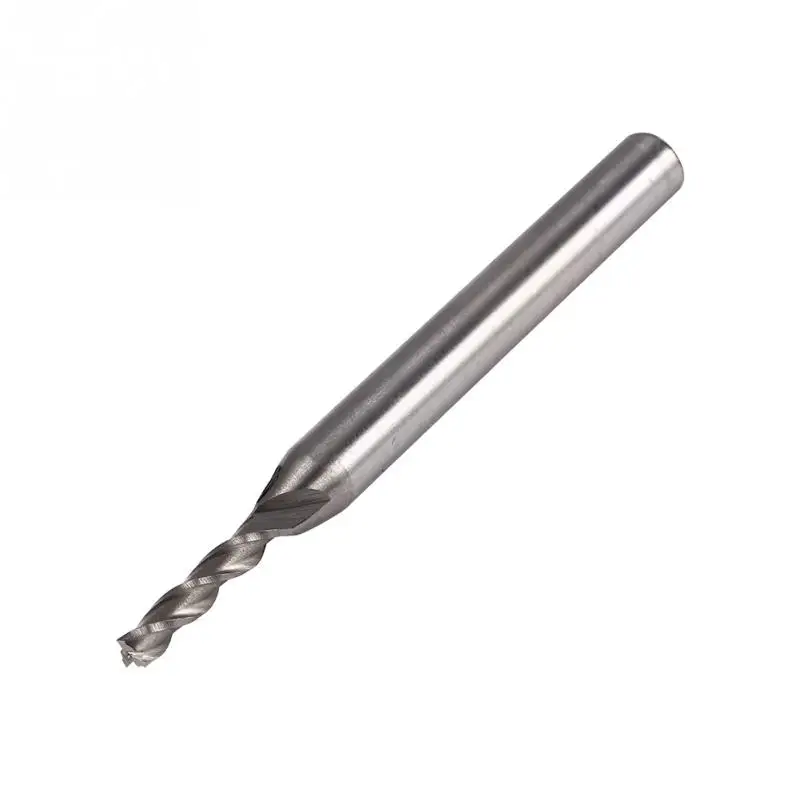 Концевая фреза из быстрорежущей стали алюминия с 3 канавками 1 шт. ЧПУ расширенная