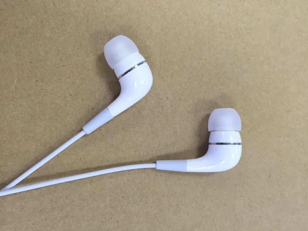 Белый 1 м стерео гарнитура Handfree 3 5 мм наушники пульт + микрофон для Apple iPhone6 6S Plus 5S