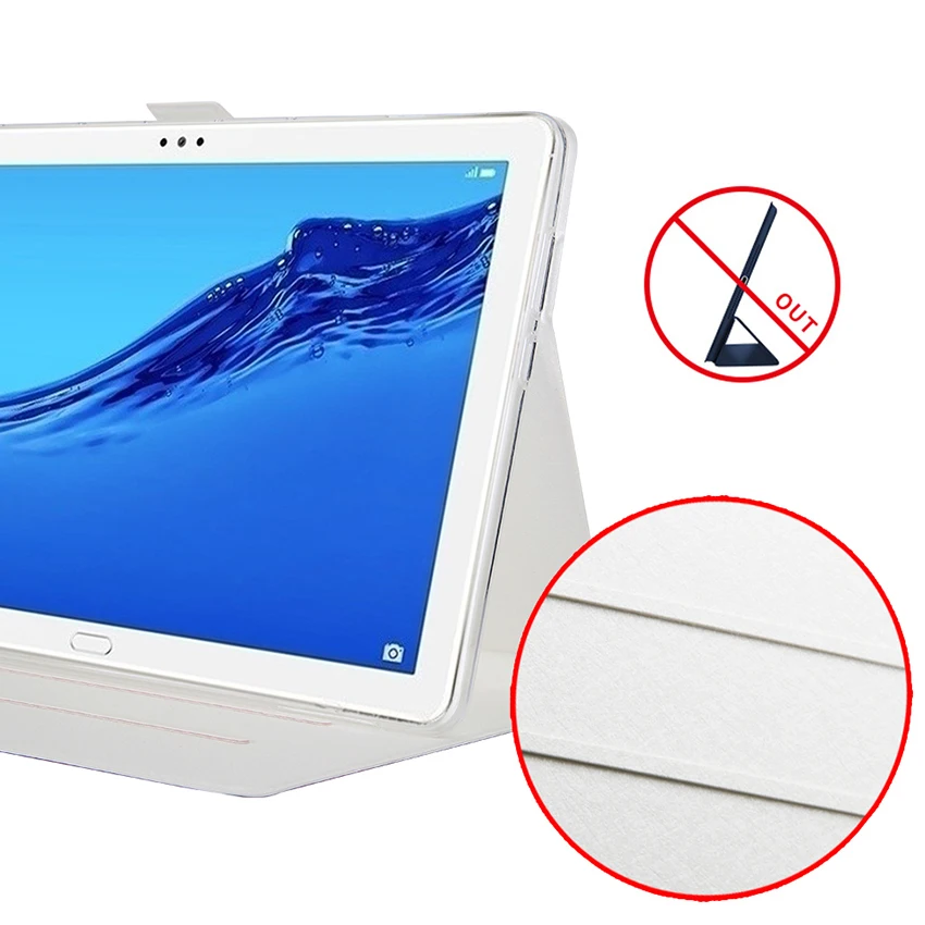 M5 lite 10 чехол из искусственной кожи тонкий противоударный защитный для Huawei MediaPad Lite