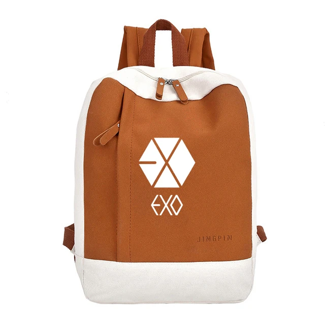 Женский тканевый рюкзак с надписью «Sac A Dos Exo Got7 Wanna One», два раза Monsta X Seventeen, черный, розовый, Harajuku, женская сумка, рюкзак