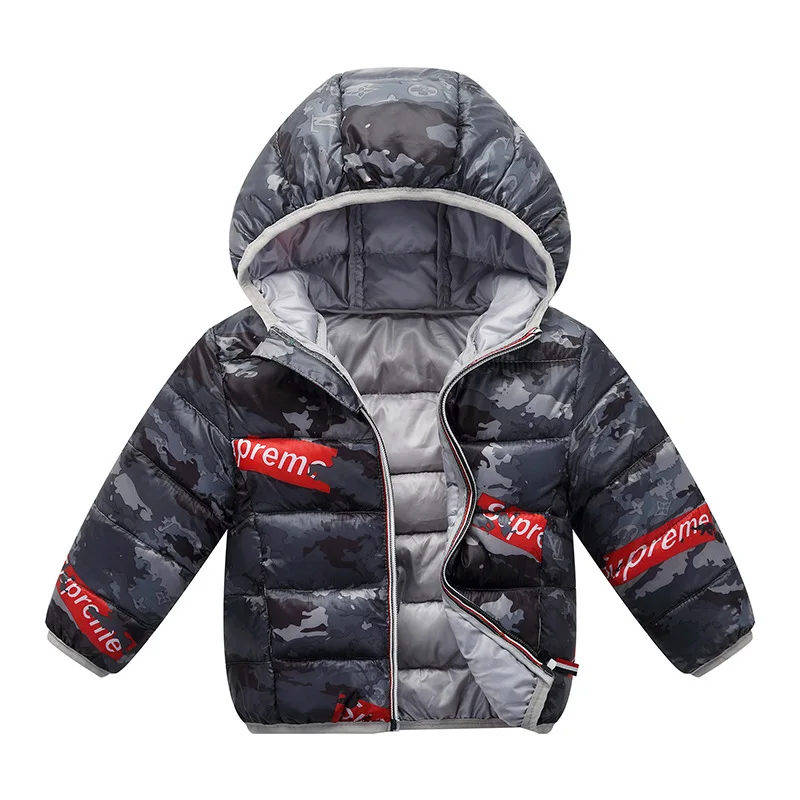 Новинка зимы 2019 модное Детское пальто детское пуховое хлопковое с длинными