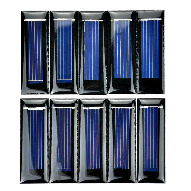 FULL 10Pcs мини солнечная панель Новинка 0 5 В 100мА солнечные батареи