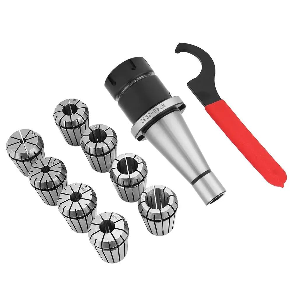 Держатель цангового патрона 10 шт./компл. держатель фрезерного зажимного с ЧПУ + 8