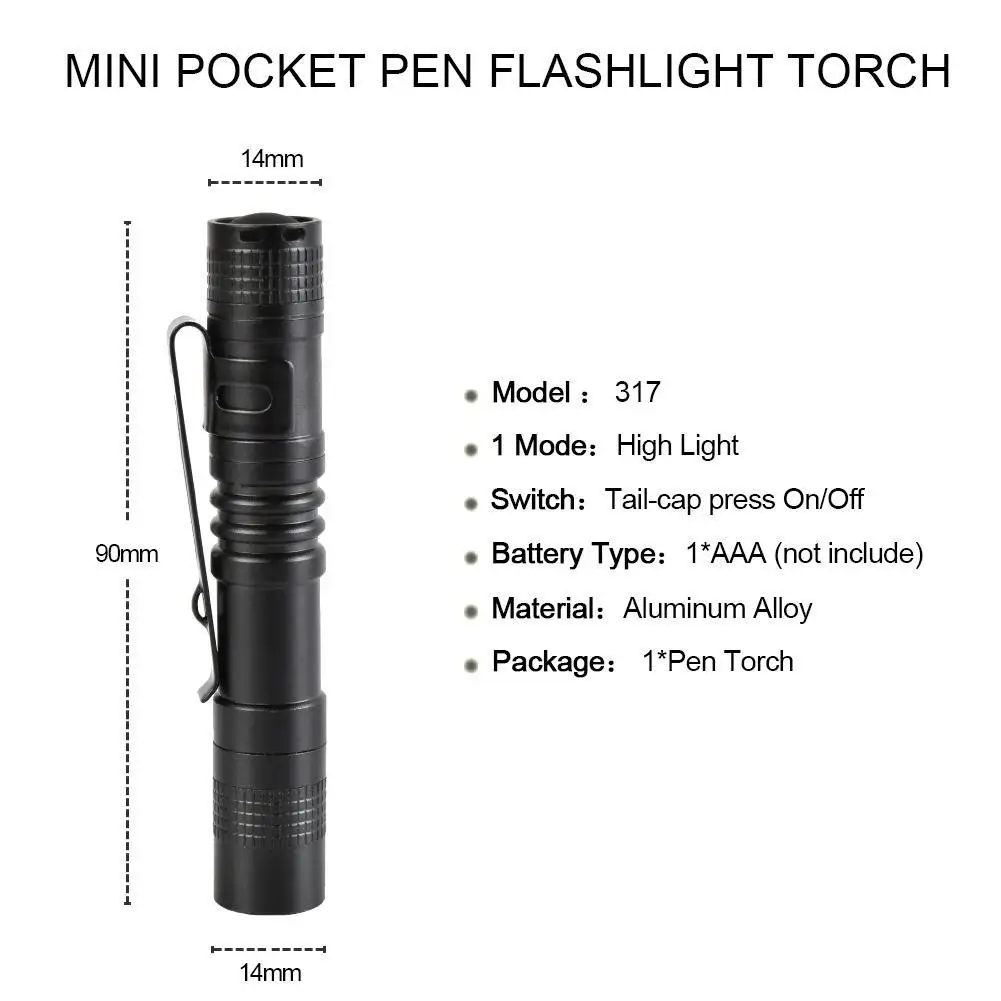 Мини Портативный светодиодная вспышка светильник медицинская ручка лампы