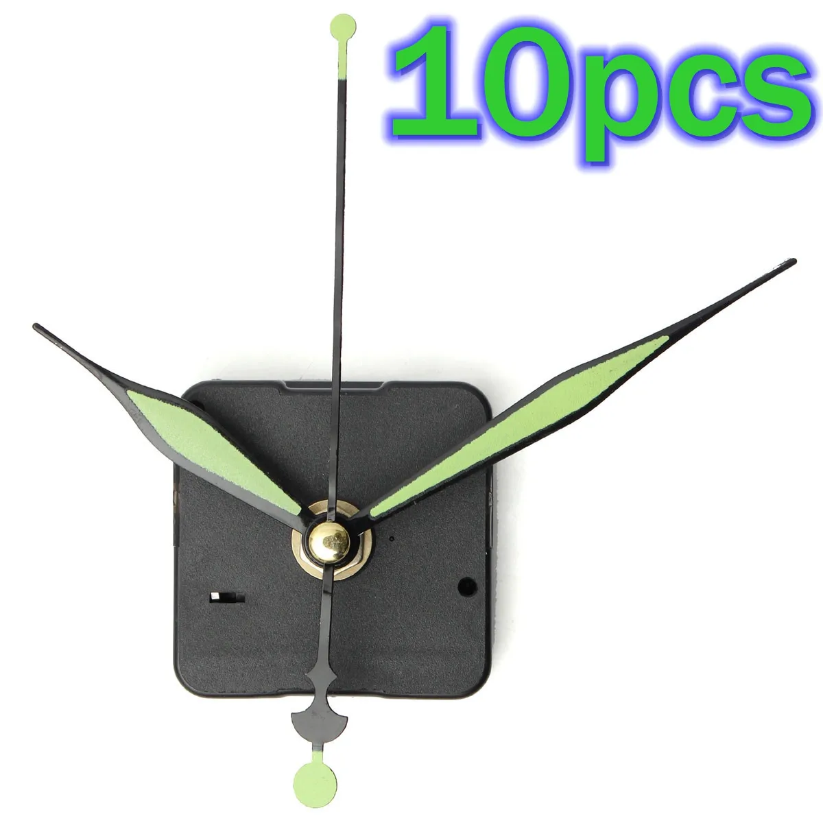 Абсолютно Новые 10 шт светящиеся стрелки DIY кварцевые часы шпиндель механизм