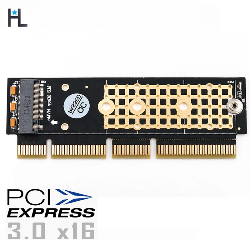 Адаптер SSD HL M.2 NGFF NVMe на PCIE 3 0 X16/X8/X4 для сервера 1U/2U и низкопрофильного ПК|Платы