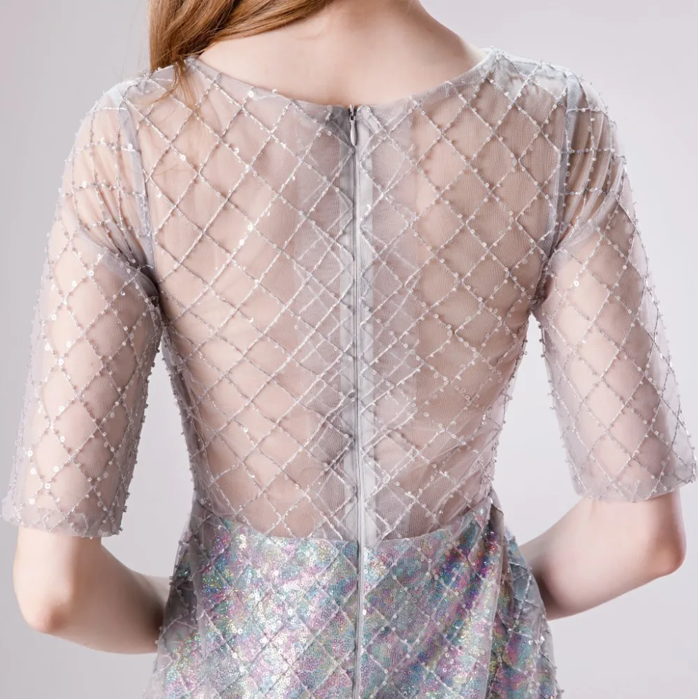 Vivian's Bridal/платье для выпускного вечера из тюля с пайетками и бусинами в сеточку