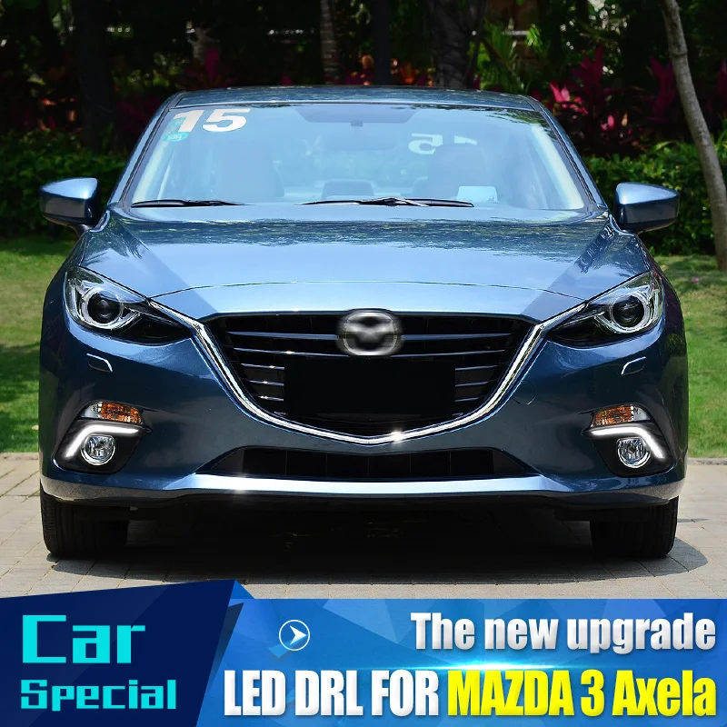1 пара DRL для Mazda 3 Mazda3 Axela 2013 2014 2015 2016 светодиодный дневные ходовые огни Дневные