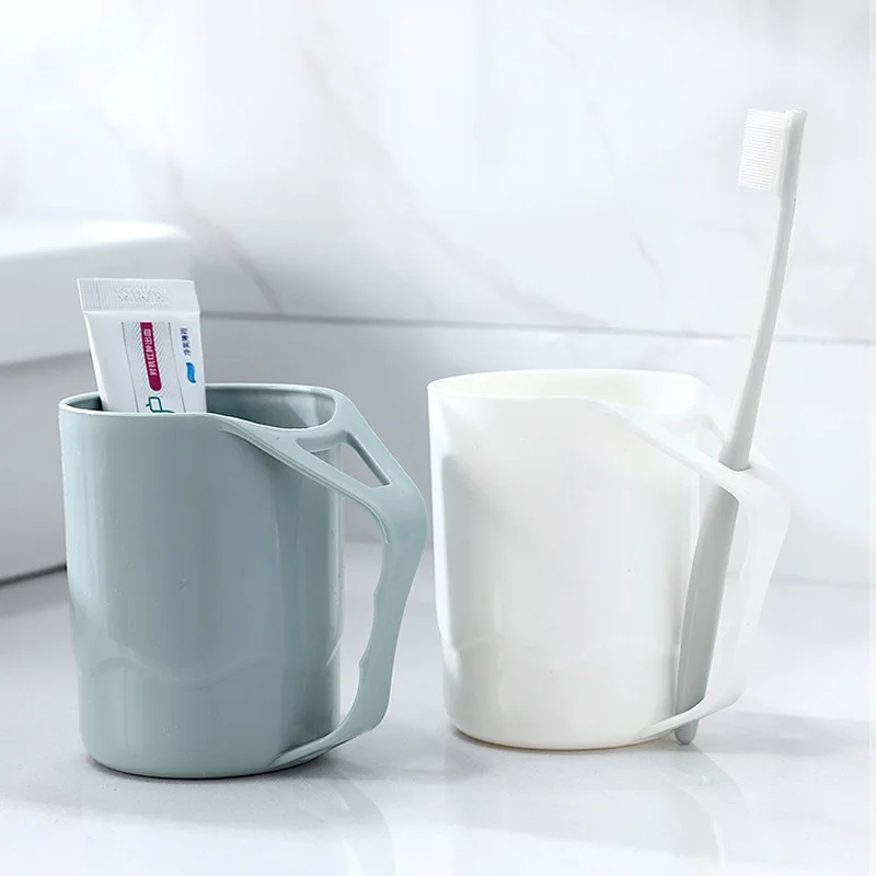 1Pcs Plain Eco-Friendly Creative Thick Circular Water Cups Toothbrush Holder Pp Cup Rinsing Wash Tooth Mug Bathroom Sets | Дом и сад