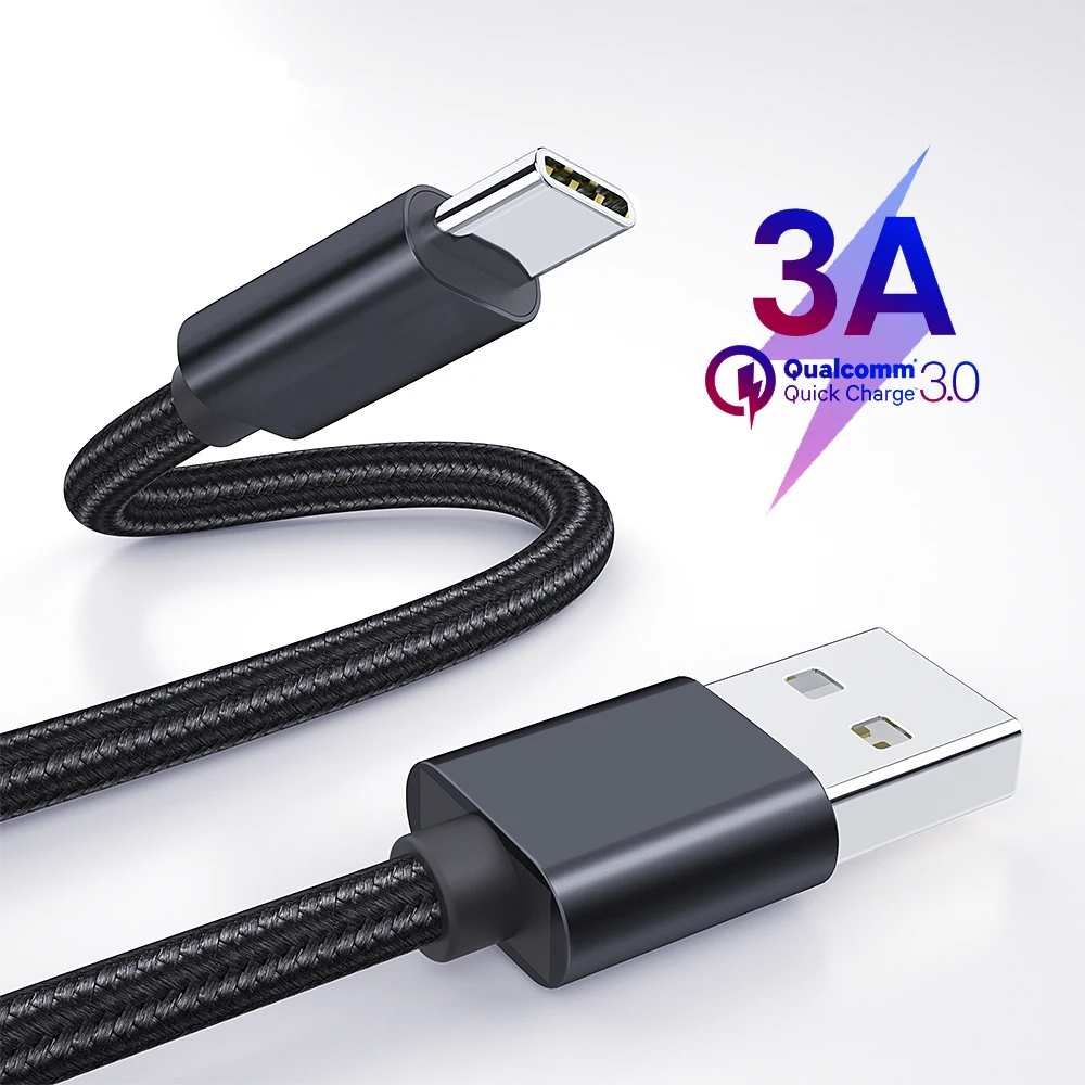 Кабель USB Type C для Samsung S10 S9 Plus Note9 кабель быстрой зарядки мобильного телефона Xiaomi Mi 8