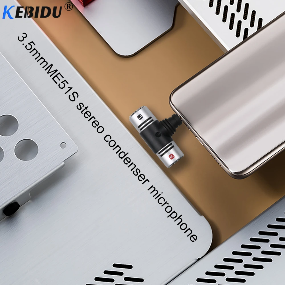 KEBIDU Mini 3.5mm Jack Microphone Digital Stereo Mic For Recording Pen with Interface Interview | Электроника
