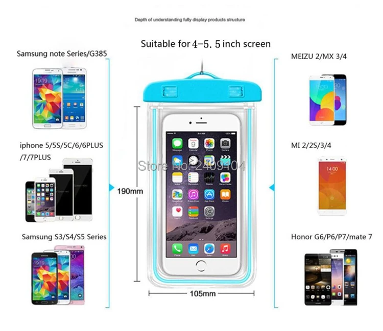 1000 шт. водонепроницаемый чехол для мобильного телефона iPhone 5 6 7 8 plus прозрачный ПВХ