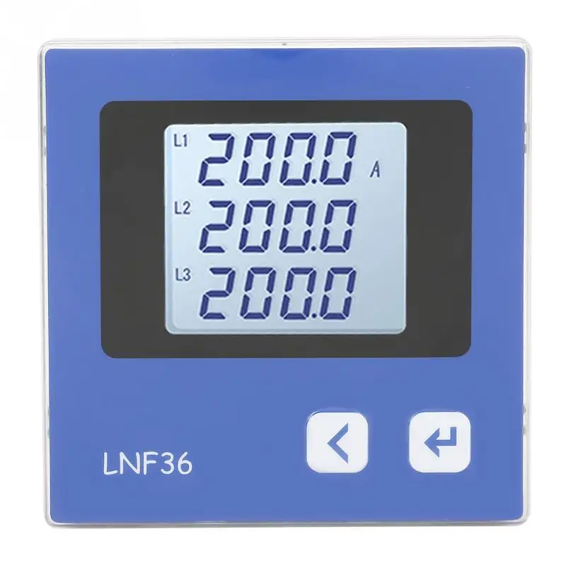 Цифровой 3 фазный Амперметр Интеллектуальный измеритель мощности трехфазный