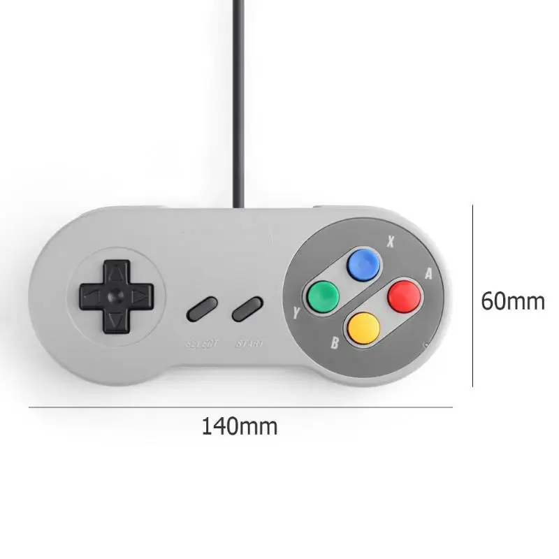 2 шт. Проводные контроллеры геймпады джойстик для nintendo SNES системы консоли |