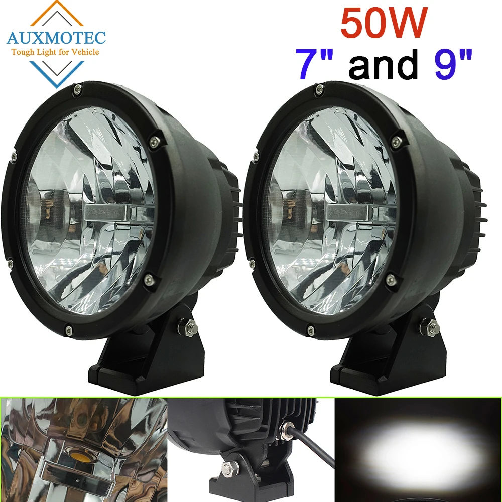 

AUXMOTEC светодиодный рабочий светильник 7 "9" 50 Вт, панель точечного карандаша, светодиодный светильник для внедорожников, 4WD 4X4, трейлер для груз...