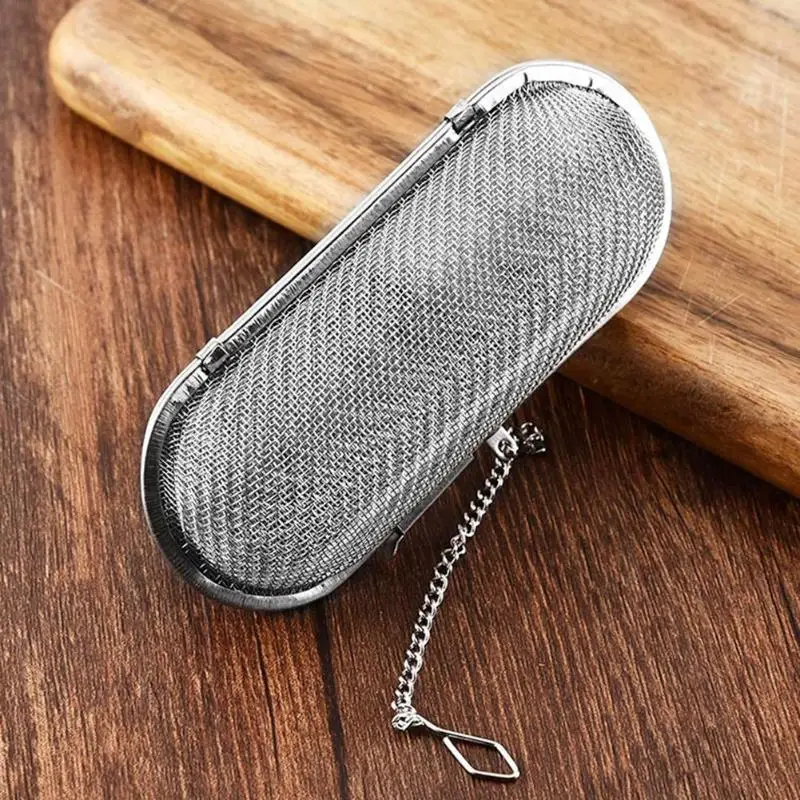 Reusable Stainless Steel Tea Strainer Locking Spice Rectangular Mesh Filter | Дом и сад