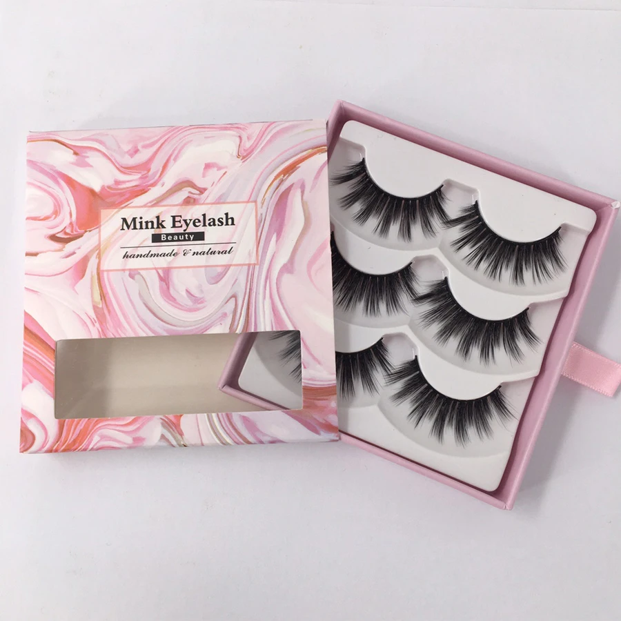 3 Pairs Fake Eyelashes For Makeup 3D Mink Lashes Extension Natural Long Beauty Faux Cils False Lash Extensions | Красота и здоровье
