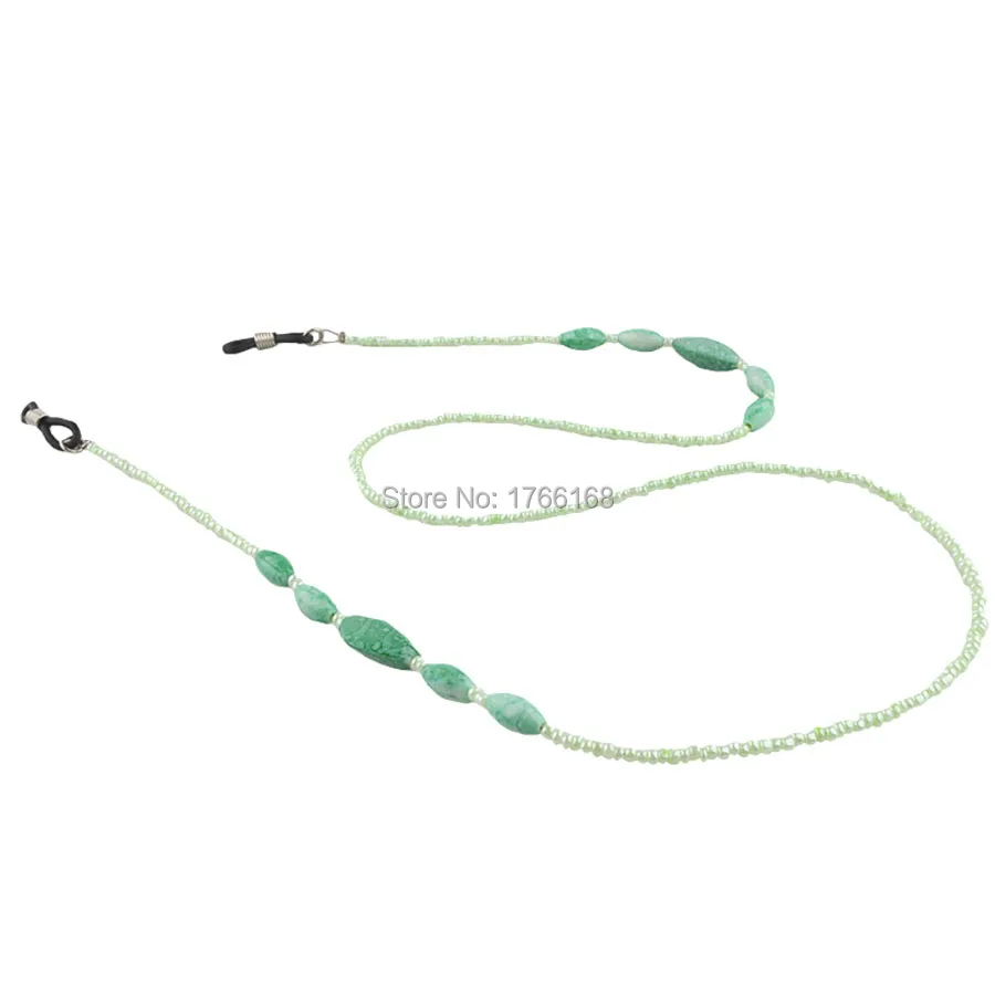 

Green Beads Glasses Chain Necklace Cord Eyewear Sunglasses holder