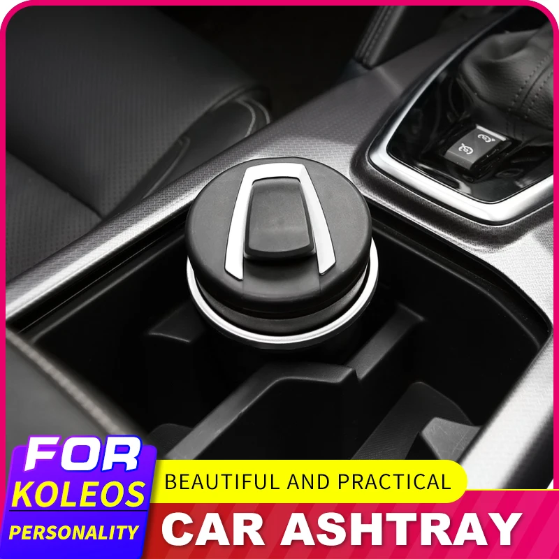 

1 шт. Экологичная пластмассовая пепельница, портативная светодиодная автомобильная пепельница, универсальный держатель для сигарет, автом...