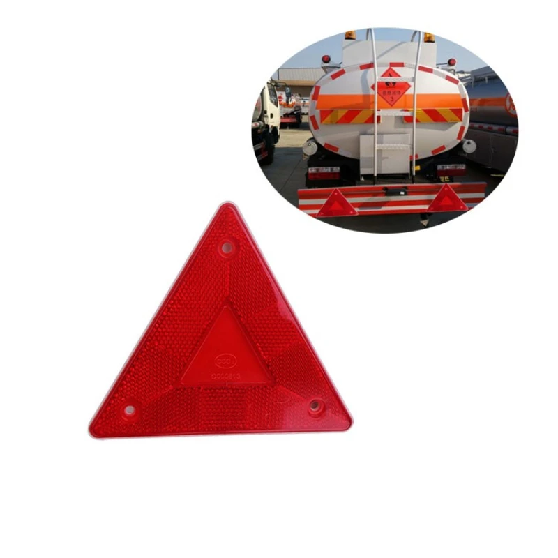 

1 Pieces Triangle Warning Reflector Stop Warning Sign Reflective Safety Sign Board Truck Plate Red Rear Light 18507