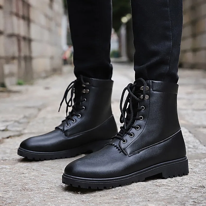 2018 Высокое качество осень зима сохраняющие тепло мужские ботинки непромокаемые