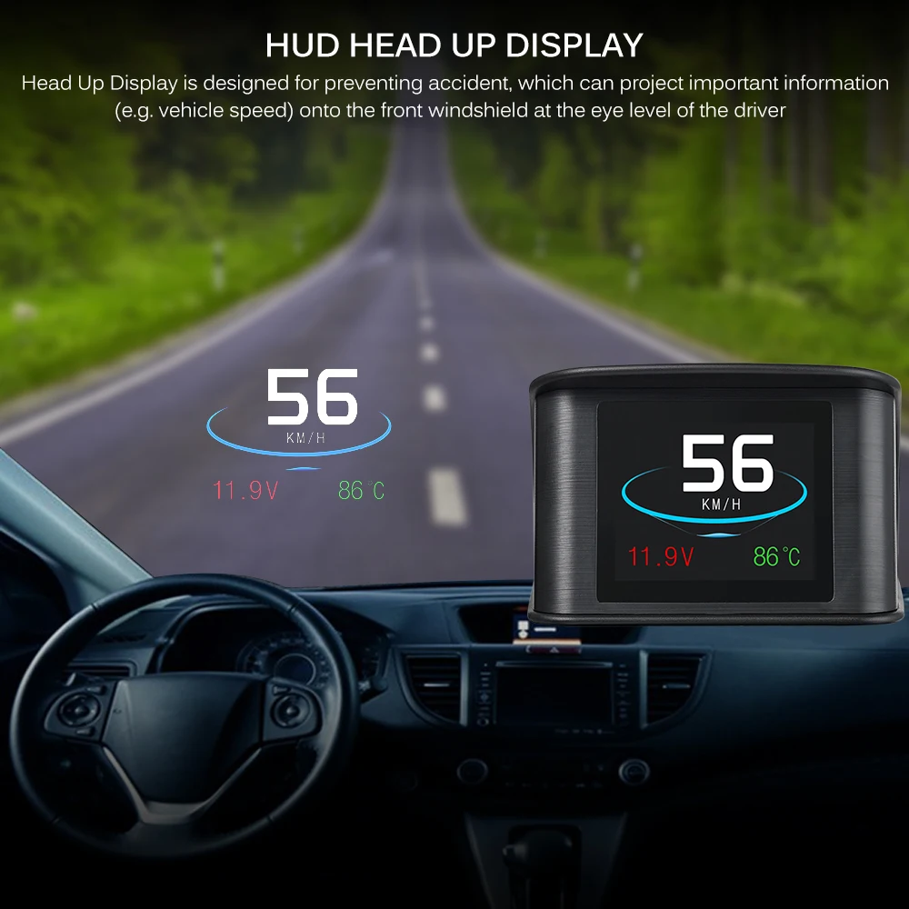 Умный Цифровой измеритель OBD2 Onever автоматический прибор для измерения