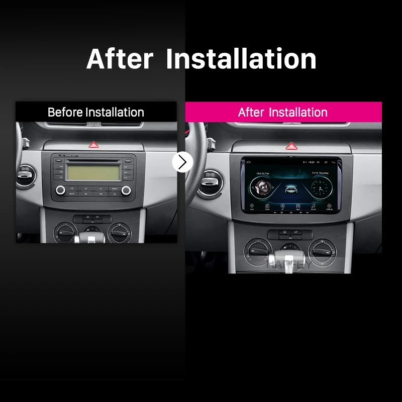 

Harfey 2din Android 8.1 auto Stereo GPS Car Multimedia Player car Radio For Skoda/Seat/Volkswagen/VW/Passat b7/POLO/GOLF 5 6