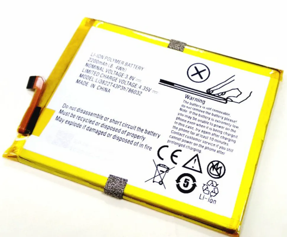 

Аккумулятор STONERING Li3822T43P3h786032, 2200 мА/ч для телефона ZTE Blade V6 D6 X7 Orbic, для телефона с функцией «Orbic-RC-501L»