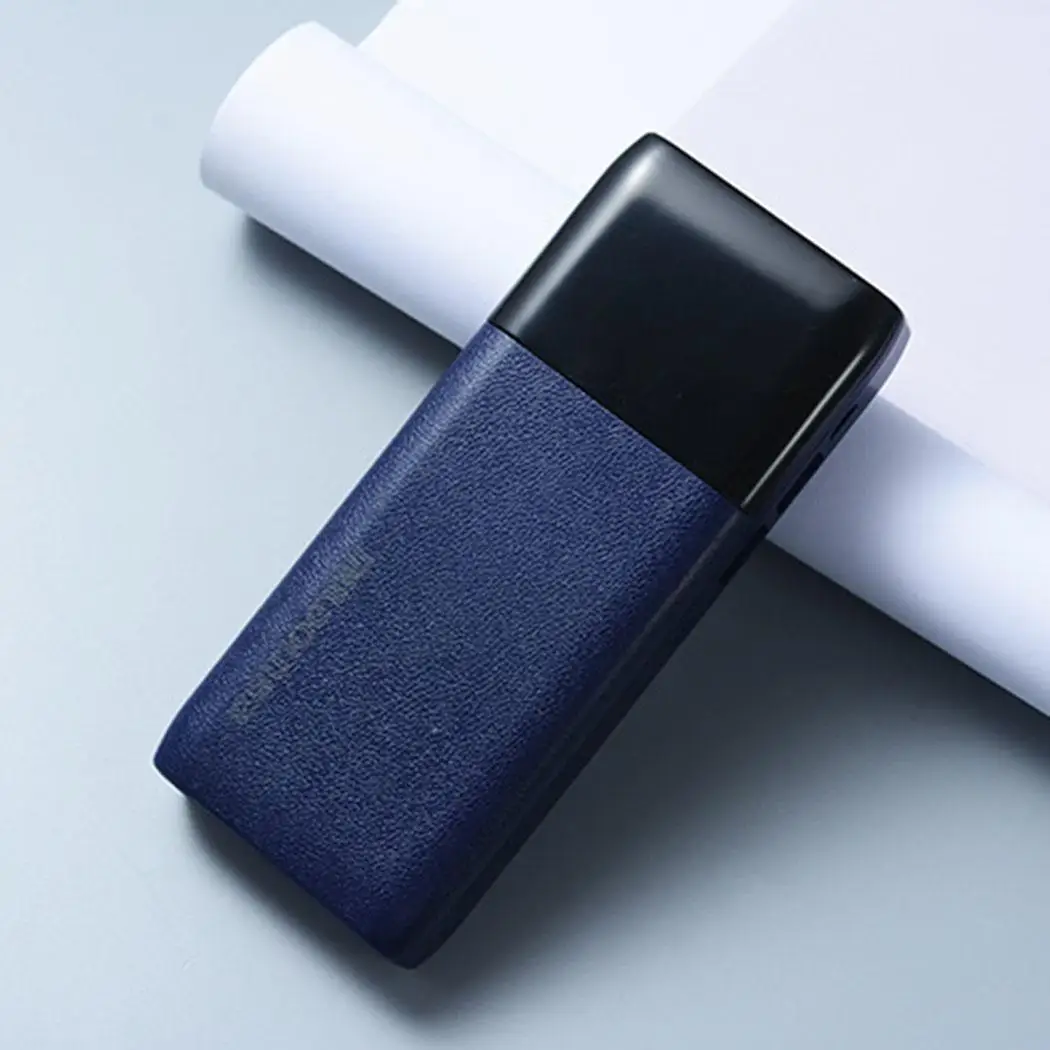 30000 мАч ультратонкий портативный внешний аккумулятор 2 USB светодиодный блок