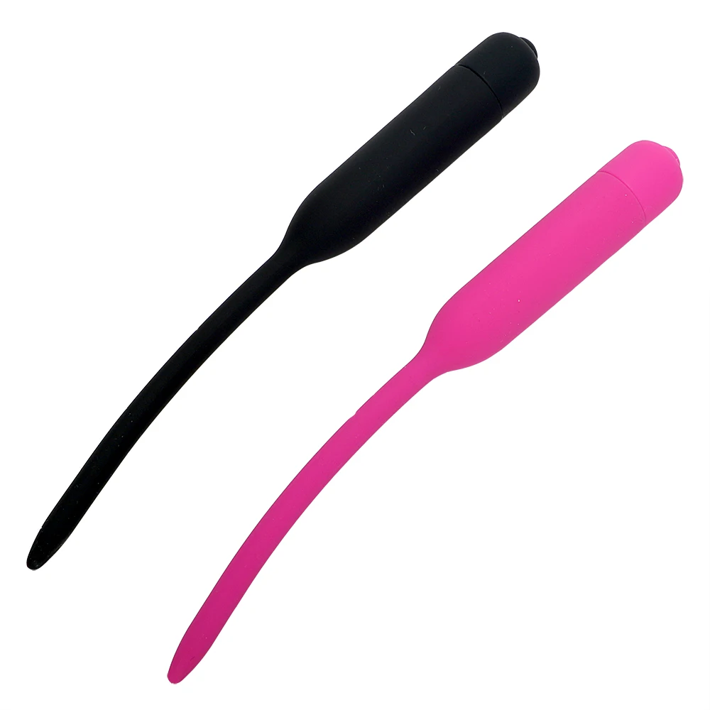 OLO Sex Sounds Catheters Urethral Plug 7.5 mm Vibrator dilators Penis Silicone Masturbator toys For men | Красота и здоровье