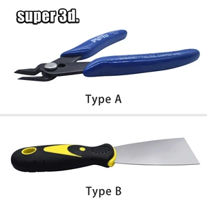 1 шт., аксессуары для 3D-принтера, шпатель для удаления, стальные плоскогубцы, электрический провод, кабель для резки, боковые ножницы, щипцы, ручные пинцеты, инструменты