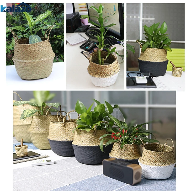 Складная корзина из морских водорослей плетеные корзины для грязного белья