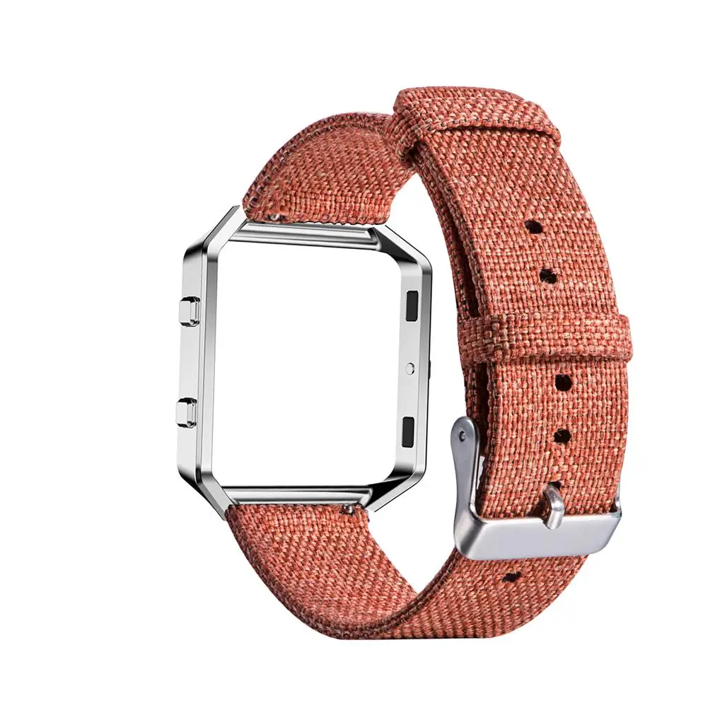 Нейлоновые холщовые ремешки для Fitbit Blaze Replacment, браслет, наручный ремень, подходят для битов, умные часы, ремешки, браслет, металлическая пряжка