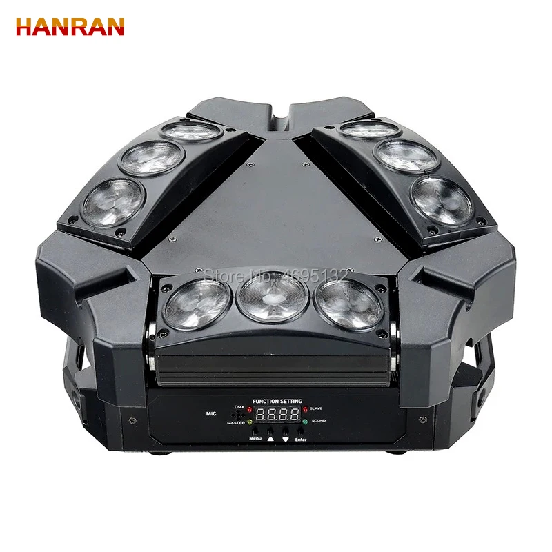 

4pcs 9x12w RGBW 4in1 Spider LED Beam Moving Head Light