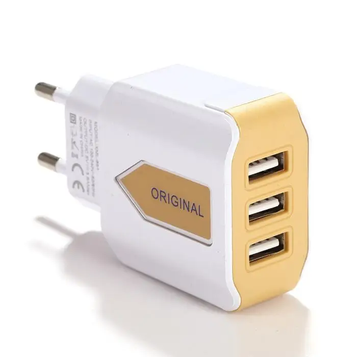 Universal Multi Port USB Charger 3 Ports Travel Wall Power Adapter EU Charging For iPhone Xiaomi for Sam sung|Зарядные устройства|