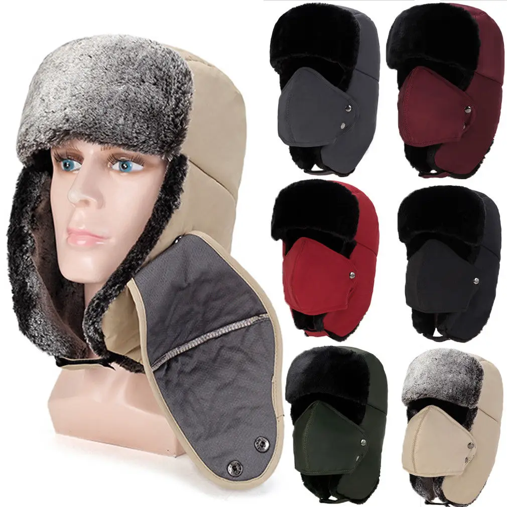 Шапка ушанка для мужчин и женщин теплая зимняя Лыжная ушанка|Мужские