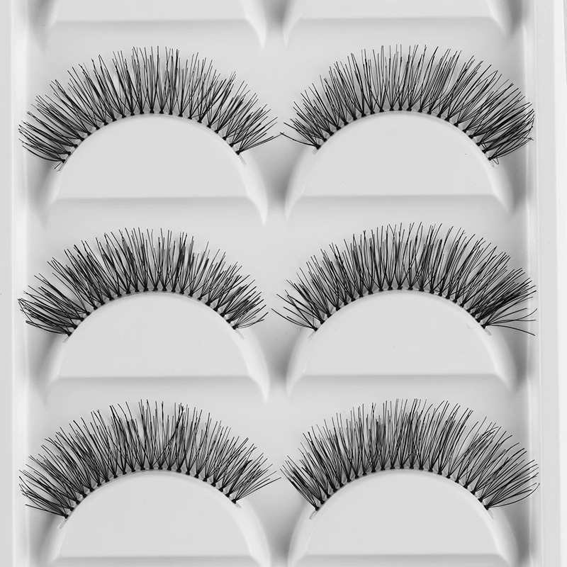 5pairs Natural Long False Eyelashes Fake Lashes Full Strip For Makeup Eye | Красота и здоровье