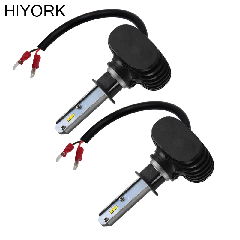 Hiyork 2 шт. S1 H27 881 HB3 HB4 12 в 50 Вт H1 H3 Автомобильные фары CSP H8 H11 лампы H4 Led H7 для авто 8000LM