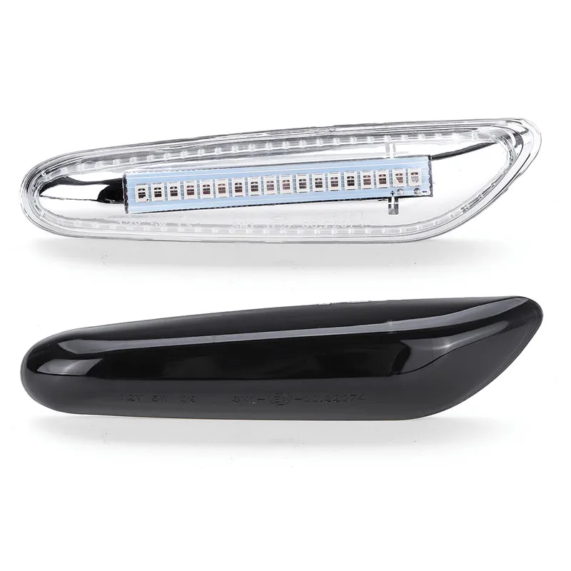 2019 новые 1 пара Хром светодиодный сбоку Габаритные фары Seiten мигалка Klarglas для BMW E36