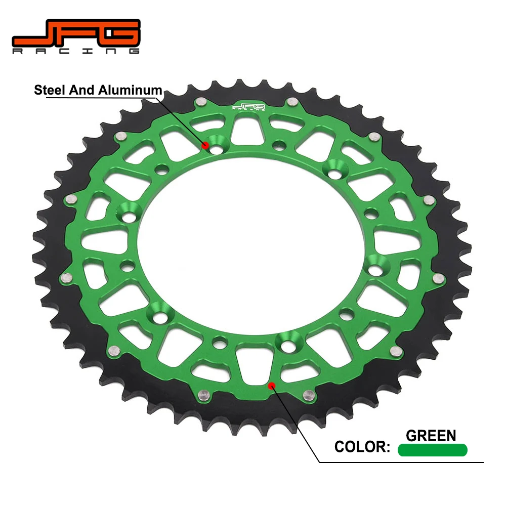 Задняя звездочка цепи 42T 48T 49T 50T 51T для KAWASAKI KDX200 KDX250 KLX250 KLX300R KLX450R KLX650 KX125 KX250 KX250F KX450F