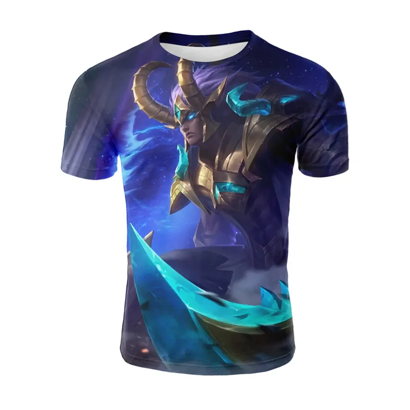 YELITE 2019 Мужская Уличная футболка новинка Funy Mobile Game Legends 3D летняя крутые короткие